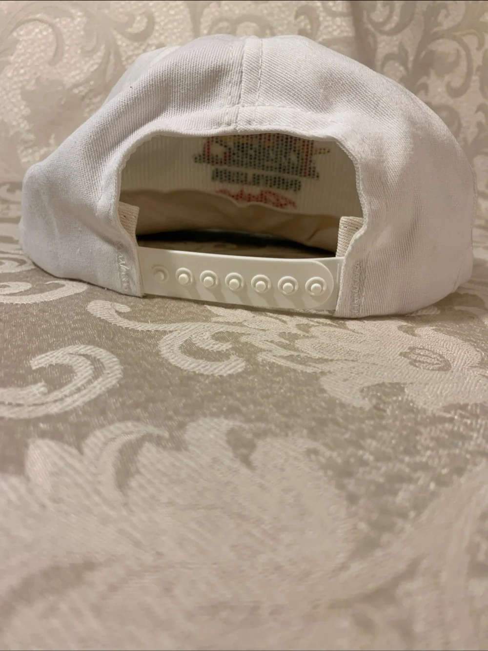White Rope-Trim Baseball Cap - Picture 4 of 5